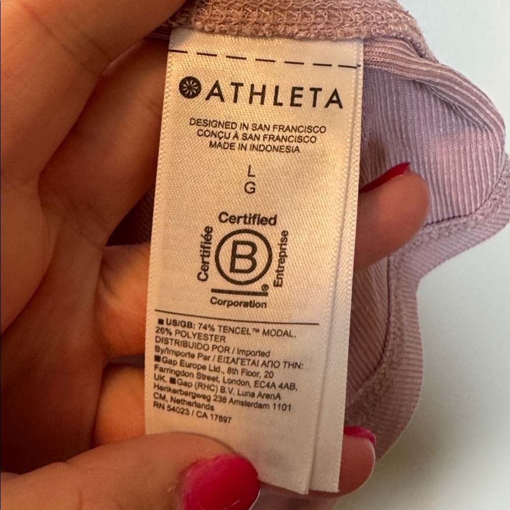 Athleta Pink Short Sleeve Tee - Picture 5 of 6